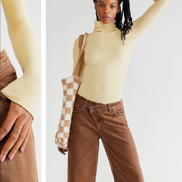 • ragged priest low rise baggy asymmetrical closure pants • - Picture 5 of 6